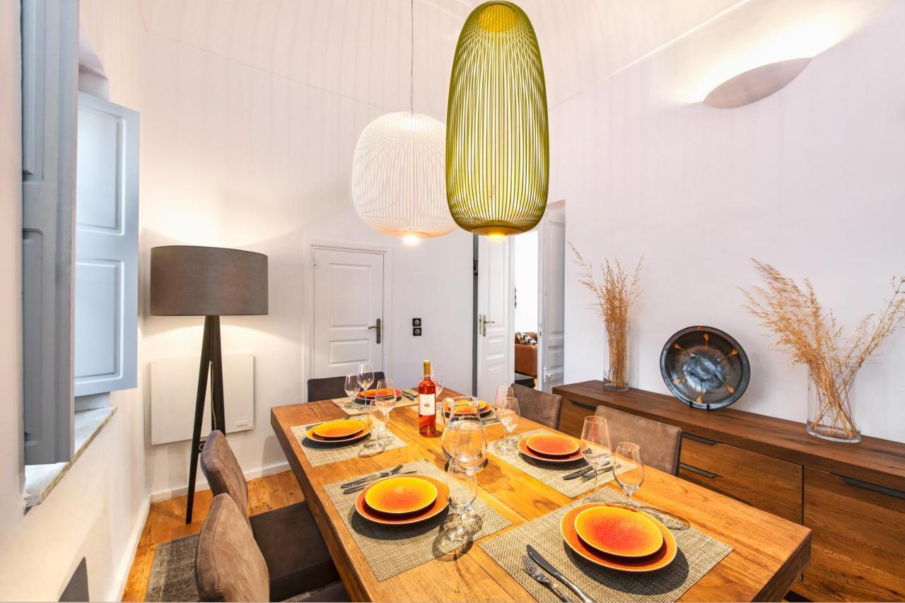 Vila Indigo Luxury Mansion Karterados  Exteriér fotografie